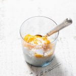 arroz con leche de coco y mango