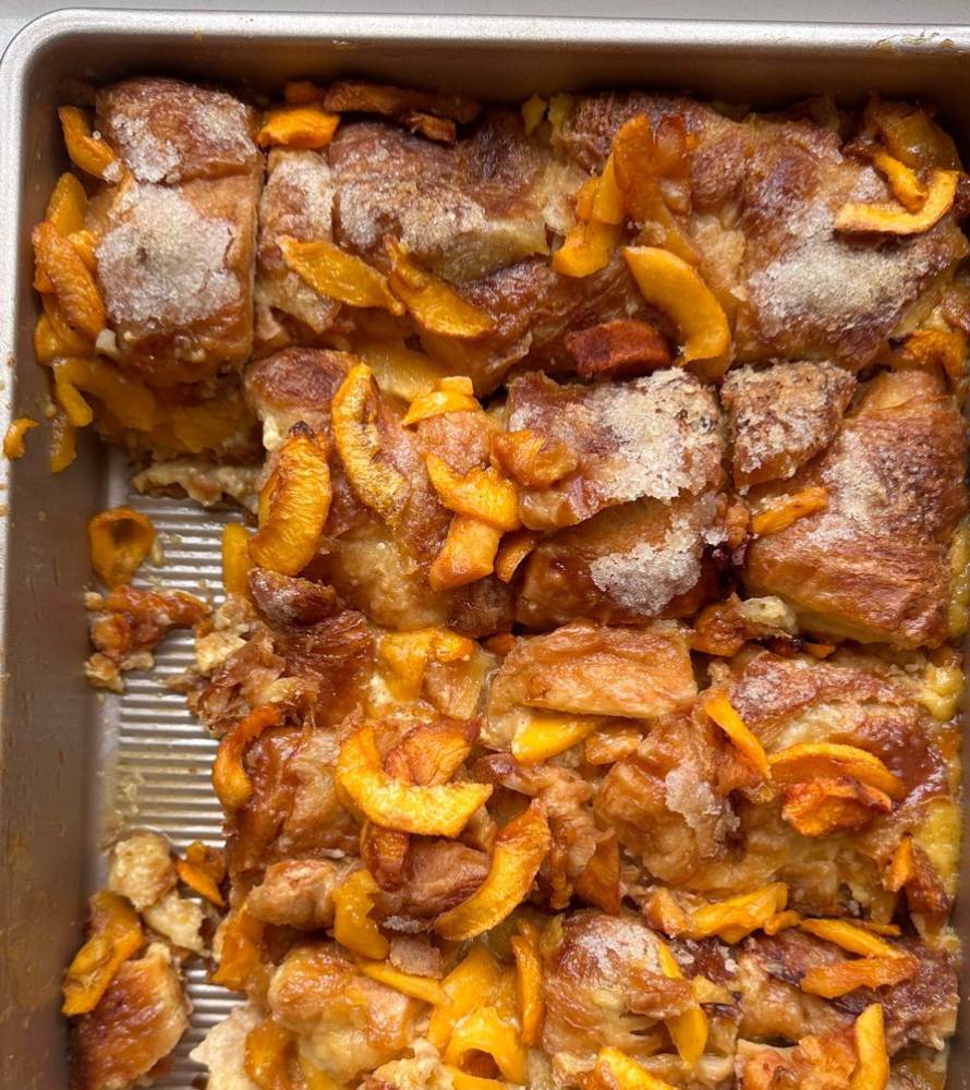 french toast peach cobbler 2