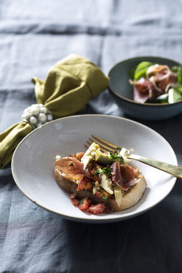 alcachofas con jamon
