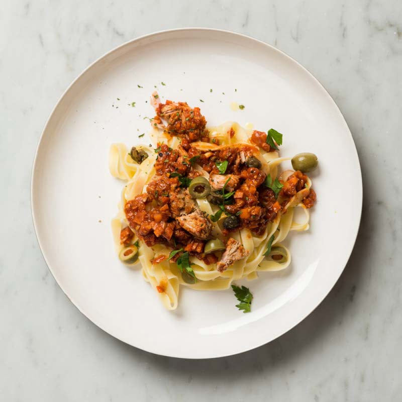 pasta-con-ragout-de-atun