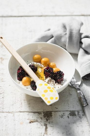 yogurt con vainilla