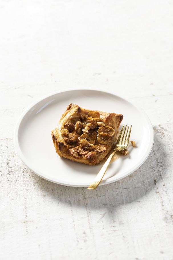 tarta tatin de banano