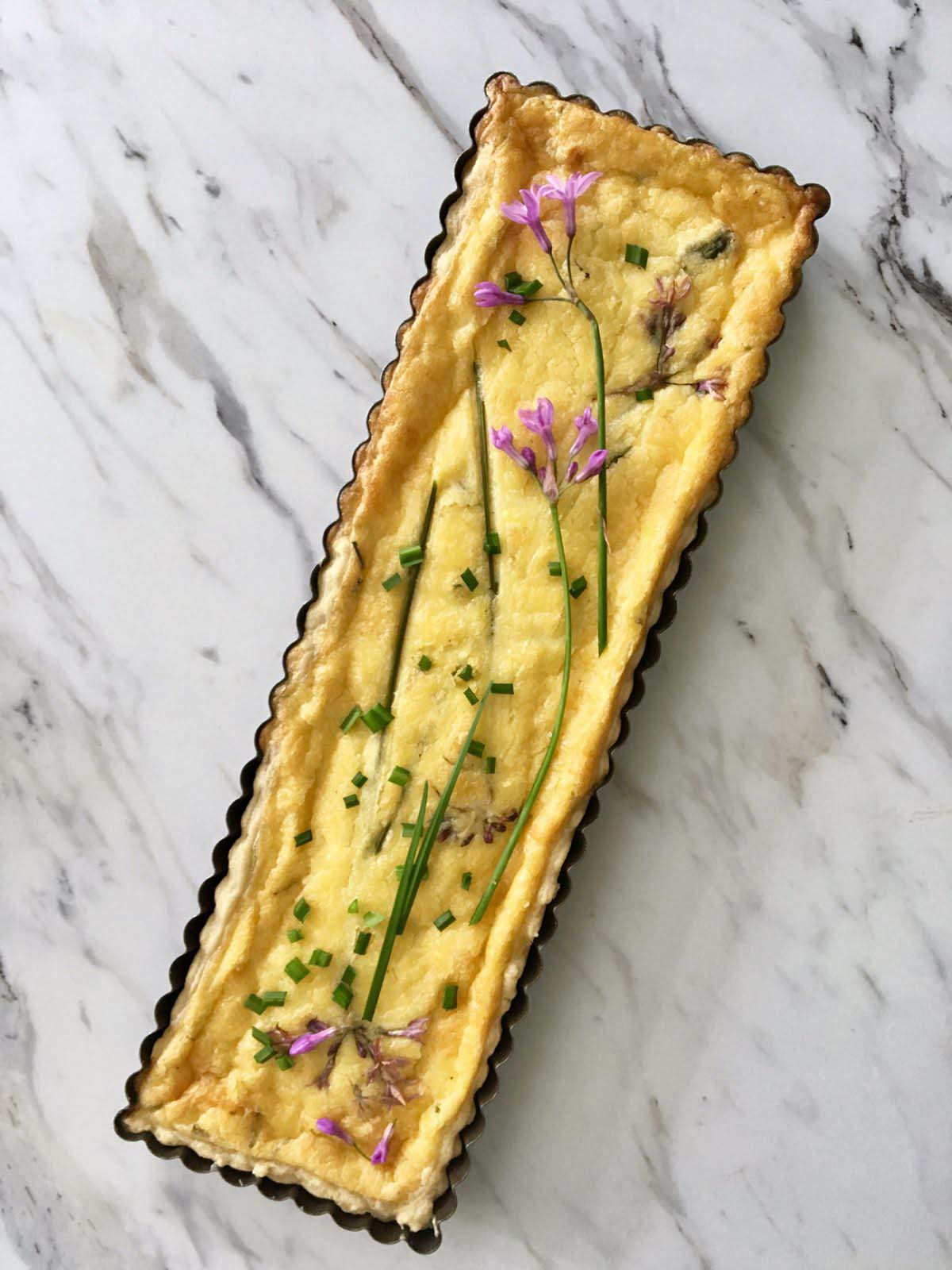 Tarta brie y espárragos1