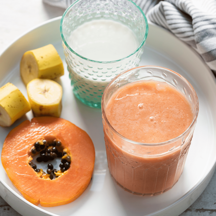smoothie de papaya y coco sq