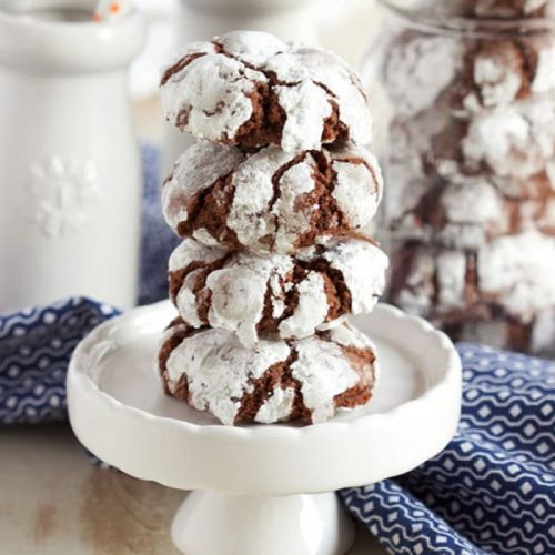 Chocolate crinkle cookies 