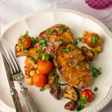 pescado-con-berenjenas-asadas