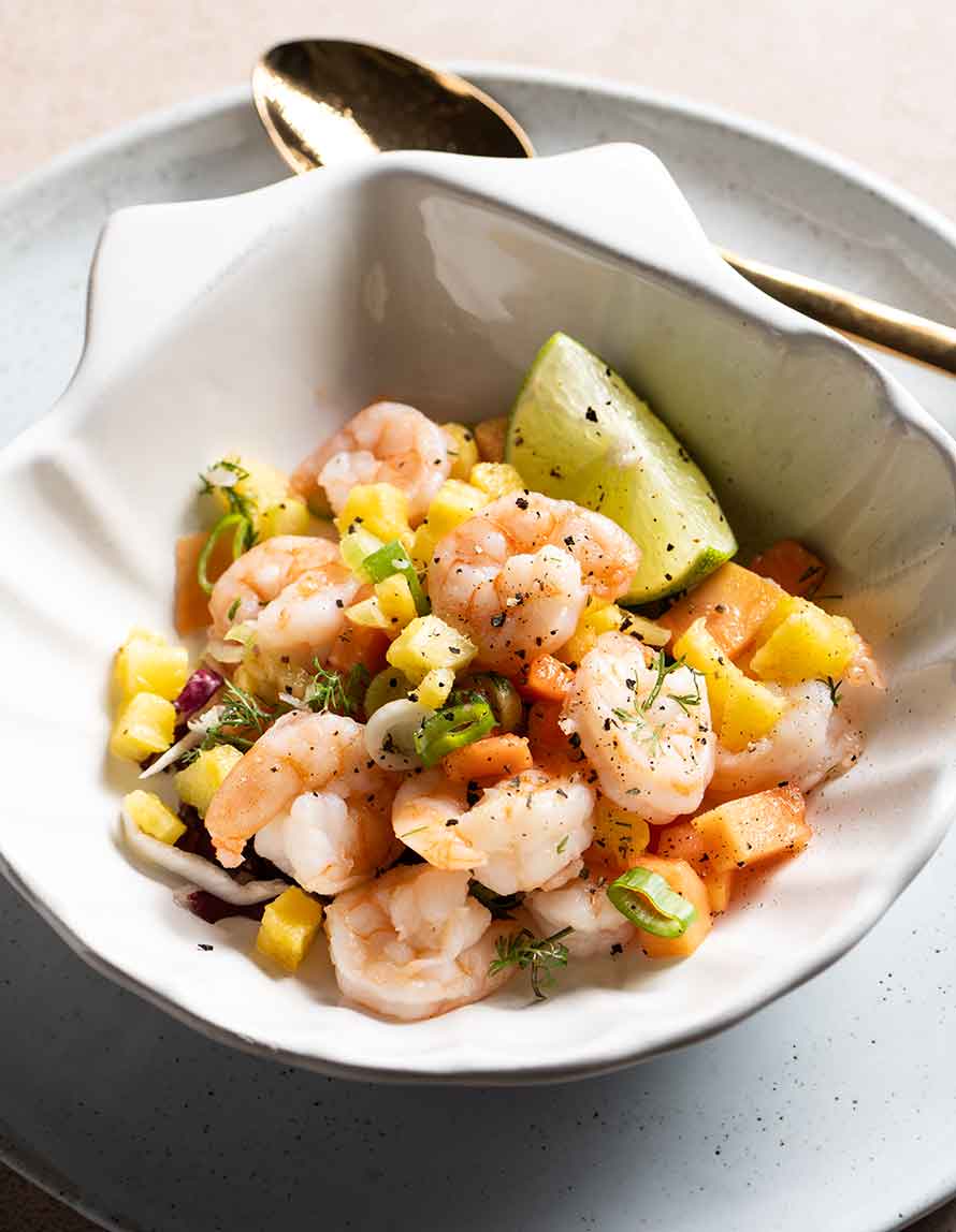 ceviche-de-camaron-con-papaya-y-piña