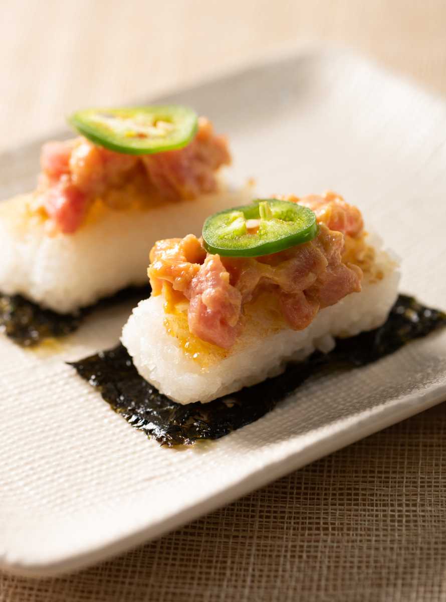 salmon crispy rice